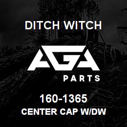 160-1365 Ditch Witch CENTER CAP W/DW | AGA Parts