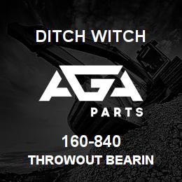 160-840 Ditch Witch THROWOUT BEARIN | AGA Parts