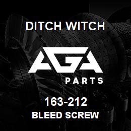 163-212 Ditch Witch BLEED SCREW | AGA Parts