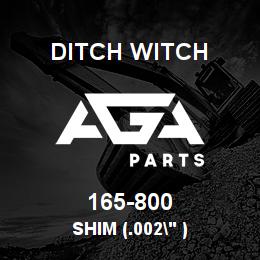 165-800 Ditch Witch SHIM (.002" ) | AGA Parts