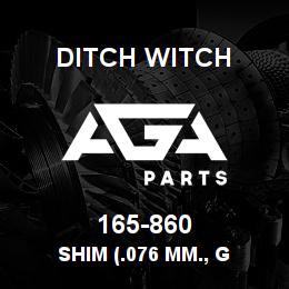 165-860 Ditch Witch SHIM (.076 MM., G | AGA Parts