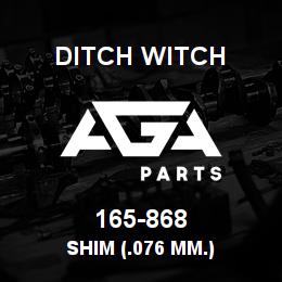 165-868 Ditch Witch SHIM (.076 MM.) | AGA Parts