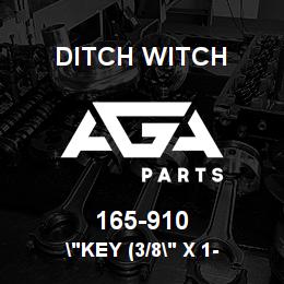 165-910 Ditch Witch "KEY (3/8" X 1- | AGA Parts