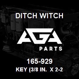 165-929 Ditch Witch KEY (3/8 IN. X 2-2 | AGA Parts