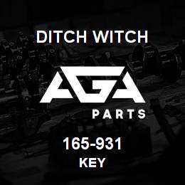 165-931 Ditch Witch KEY | AGA Parts