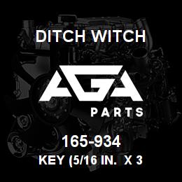 165-934 Ditch Witch KEY (5/16 IN. X 3 | AGA Parts