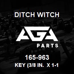 165-963 Ditch Witch KEY (3/8 IN. X 1-1 | AGA Parts