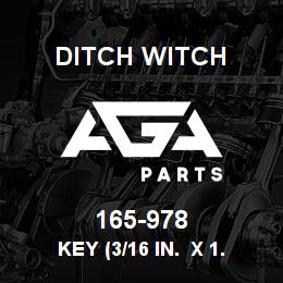 165-978 Ditch Witch KEY (3/16 IN. X 1. | AGA Parts