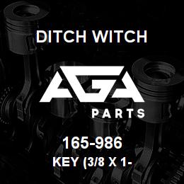 165-986 Ditch Witch KEY (3/8 X 1- | AGA Parts