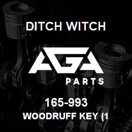 165-993 Ditch Witch WOODRUFF KEY (1 | AGA Parts