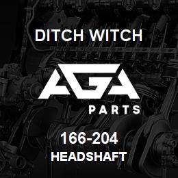 166-204 Ditch Witch HEADSHAFT | AGA Parts