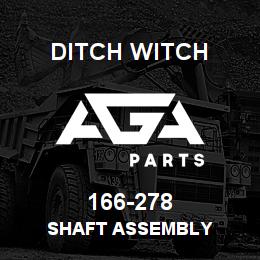 166-278 Ditch Witch SHAFT ASSEMBLY | AGA Parts