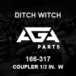 166-317 Ditch Witch COUPLER 1/2 IN. W | AGA Parts