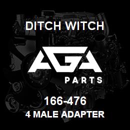 166-476 Ditch Witch 4 MALE ADAPTER | AGA Parts