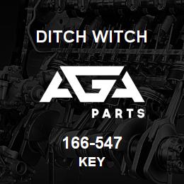 166-547 Ditch Witch KEY | AGA Parts