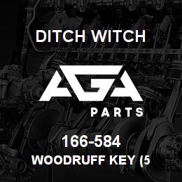 166-584 Ditch Witch WOODRUFF KEY (5 | AGA Parts