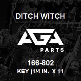 166-802 Ditch Witch KEY (1/4 IN. X 11 | AGA Parts