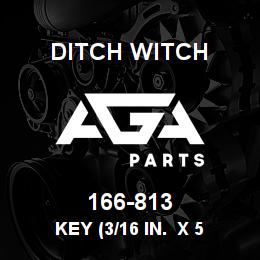 166-813 Ditch Witch KEY (3/16 IN. X 5 | AGA Parts