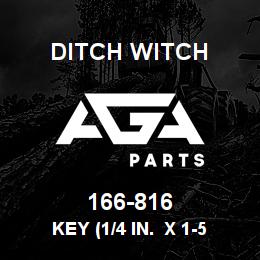 166-816 Ditch Witch KEY (1/4 IN. X 1-5 | AGA Parts