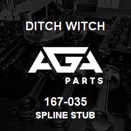 167-035 Ditch Witch SPLINE STUB | AGA Parts