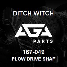 167-049 Ditch Witch PLOW DRIVE SHAF | AGA Parts