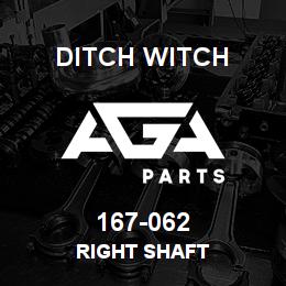 167-062 Ditch Witch RIGHT SHAFT | AGA Parts
