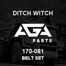 170-081 Ditch Witch BELT SET | AGA Parts
