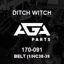 170-091 Ditch Witch BELT (1/HC38-39 | AGA Parts