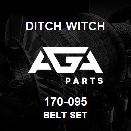 170-095 Ditch Witch BELT SET | AGA Parts