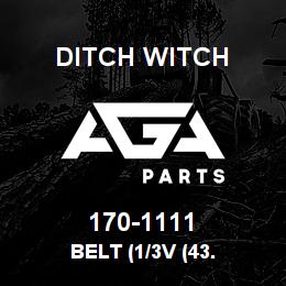 170-1111 Ditch Witch BELT (1/3V (43. | AGA Parts