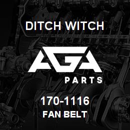 170-1116 Ditch Witch FAN BELT | AGA Parts