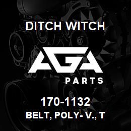 170-1132 Ditch Witch BELT, POLY- V., T | AGA Parts