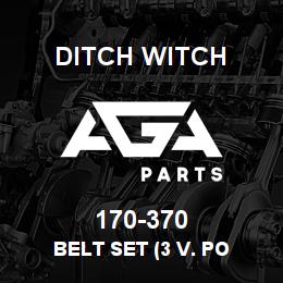 170-370 Ditch Witch BELT SET (3 V. PO | AGA Parts