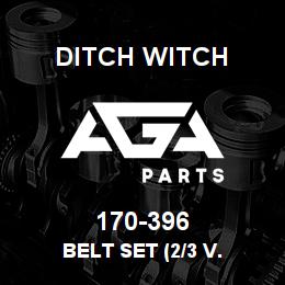 170-396 Ditch Witch BELT SET (2/3 V. | AGA Parts