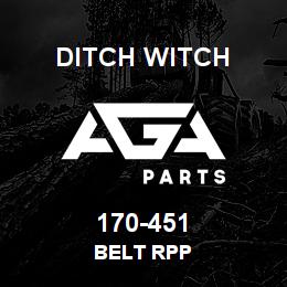 170-451 Ditch Witch BELT RPP | AGA Parts