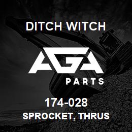 174-028 Ditch Witch SPROCKET, THRUS | AGA Parts