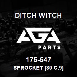 175-547 Ditch Witch SPROCKET (80 C.9) | AGA Parts