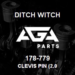 178-779 Ditch Witch CLEVIS PIN (2.0 | AGA Parts