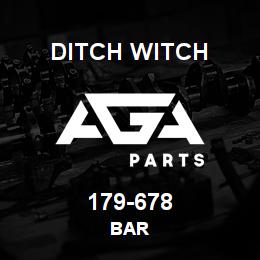 179-678 Ditch Witch BAR | AGA Parts