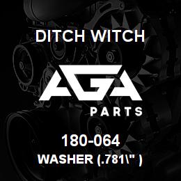 180-064 Ditch Witch WASHER (.781" ) | AGA Parts