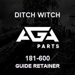 181-600 Ditch Witch GUIDE RETAINER | AGA Parts