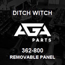 362-800 Ditch Witch REMOVABLE PANEL | AGA Parts