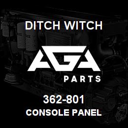 362-801 Ditch Witch CONSOLE PANEL | AGA Parts