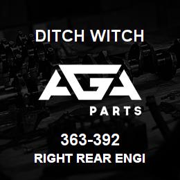 363-392 Ditch Witch RIGHT REAR ENGI | AGA Parts