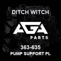 363-635 Ditch Witch PUMP SUPPORT PL | AGA Parts