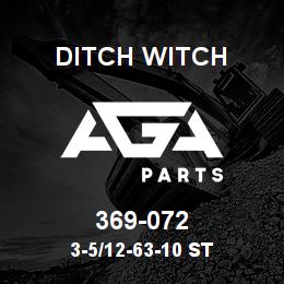 369-072 Ditch Witch 3-5/12-63-10 ST | AGA Parts