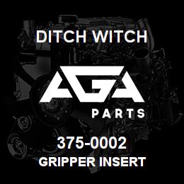 375-0002 Ditch Witch GRIPPER INSERT | AGA Parts