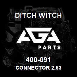 400-091 Ditch Witch CONNECTOR 2.63 | AGA Parts