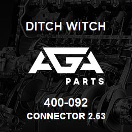 400-092 Ditch Witch CONNECTOR 2.63 | AGA Parts