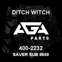 400-2232 Ditch Witch SAVER SUB #600 | AGA Parts